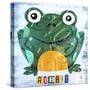 Ribbit the Frog-Design Turnpike-Stretched Canvas