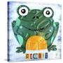 Ribbit the Frog-Design Turnpike-Stretched Canvas