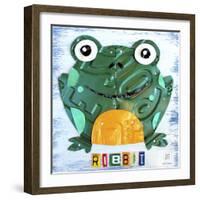 Ribbit the Frog-Design Turnpike-Framed Giclee Print