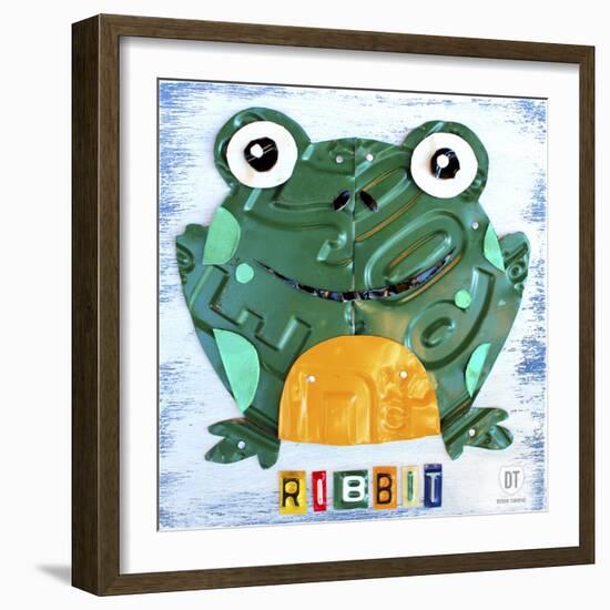 Ribbit the Frog-Design Turnpike-Framed Giclee Print