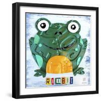 Ribbit the Frog-Design Turnpike-Framed Giclee Print