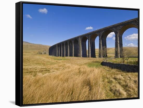 Ribblehead Railway Viaduct on Settle to Carlisle Rail Route, Yorkshire Dales National Park, England-Neale Clark-Framed Stretched Canvas