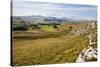 Ribblesdale and Ingleborough from Above Langcliffe Near Settle, Yorkshire, England-Mark Sunderland-Stretched Canvas