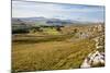 Ribblesdale and Ingleborough from Above Langcliffe Near Settle, Yorkshire, England-Mark Sunderland-Mounted Photographic Print