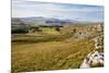 Ribblesdale and Ingleborough from Above Langcliffe Near Settle, Yorkshire, England-Mark Sunderland-Mounted Photographic Print