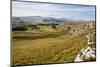 Ribblesdale and Ingleborough from Above Langcliffe Near Settle, Yorkshire, England-Mark Sunderland-Mounted Photographic Print