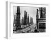 Ribbon of Highway Passing the Signal Hill Oil Field Near Long Beach-Andreas Feininger-Framed Photographic Print