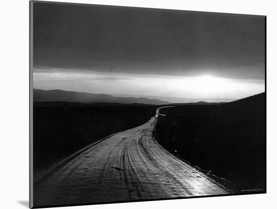 Ribbon of Road Leading Toward the Sunset-Peter Stackpole-Mounted Photographic Print