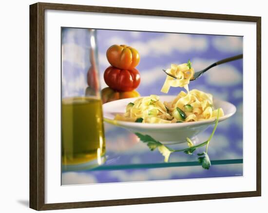 Ribbon Pasta with Courgettes-Ulrike Koeb-Framed Photographic Print