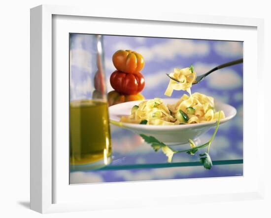 Ribbon Pasta with Courgettes-Ulrike Koeb-Framed Photographic Print