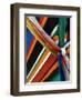 Ribbons Tied to Boat Prow for Good Luck-Jeremy Horner-Framed Photographic Print