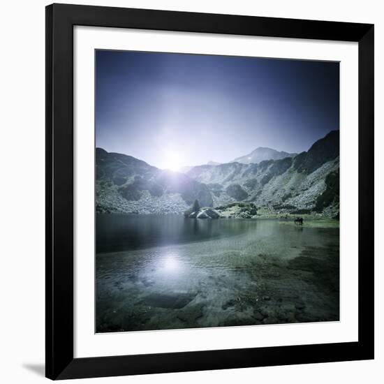 Ribno Banderishko Lake in Pirin National Park, Bansko, Bulgaria-null-Framed Photographic Print