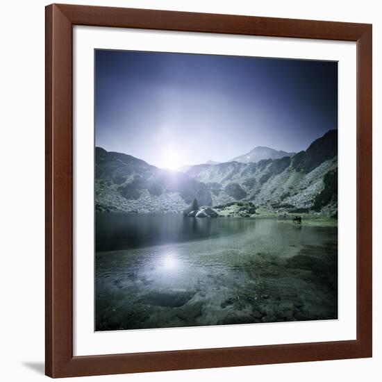 Ribno Banderishko Lake in Pirin National Park, Bansko, Bulgaria-null-Framed Photographic Print