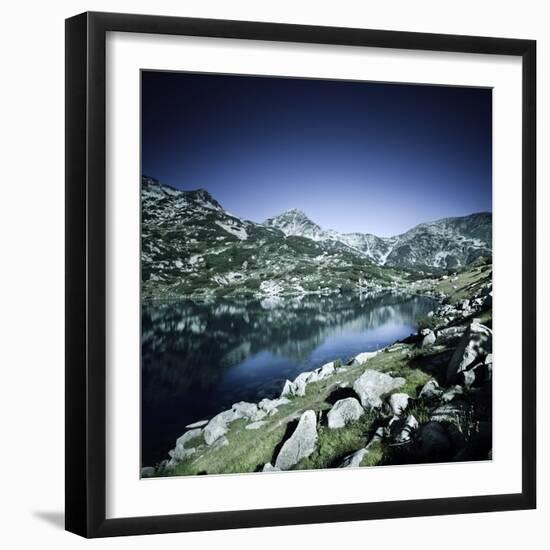 Ribno Banderishko Lake in Pirin National Park, Bansko, Bulgaria-null-Framed Photographic Print