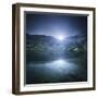 Ribno Banderishko Lake with Setting Sun, Pirin National Park, Bulgaria-null-Framed Photographic Print