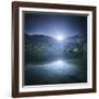 Ribno Banderishko Lake with Setting Sun, Pirin National Park, Bulgaria-null-Framed Photographic Print