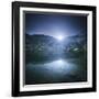 Ribno Banderishko Lake with Setting Sun, Pirin National Park, Bulgaria-null-Framed Photographic Print