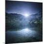 Ribno Banderishko Lake with Setting Sun, Pirin National Park, Bulgaria-null-Mounted Photographic Print