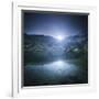 Ribno Banderishko Lake with Setting Sun, Pirin National Park, Bulgaria-null-Framed Photographic Print