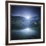 Ribno Banderishko Lake with Setting Sun, Pirin National Park, Bulgaria-null-Framed Photographic Print