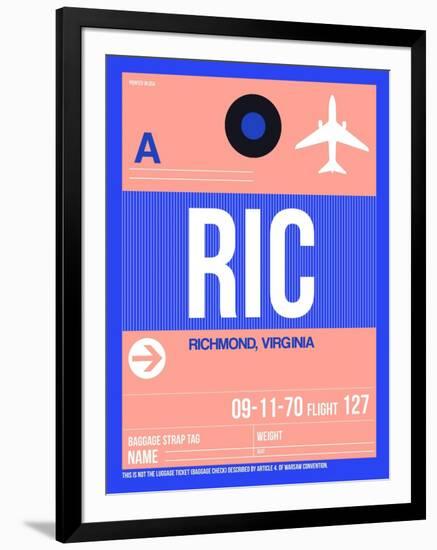 RIC Richmond Luggage Tag II-NaxArt-Framed Art Print