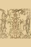 Spanish Explorer Drawings Of Mayan People From Archaeology-Ricardi Almendariz-Framed Stretched Canvas
