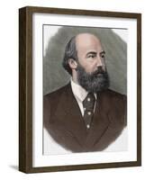 Ricardo Augusto Pereira Guimaraes (1830-1889). Portuguese Writer, Journalist and Politician. Portra-Tarker-Framed Photographic Print