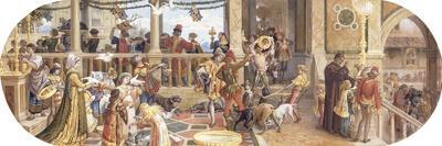A Florentine Festival: Bringing the Left-Overs to the Animals and Table of the Poor-Ricciardo Meacci-Giclee Print
