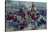 Ricciotti Garibaldi Brings the Flag of the 61 Regiment of Pomeranian-null-Stretched Canvas