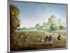 Rice Cultivation in China, Transplanting Plants-null-Mounted Giclee Print