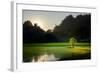 Rice-Field in Karstic Landscape, Hpa An, Kayin State (Karen State), Myanmar (Burma), Asia-Nathalie Cuvelier-Framed Photographic Print