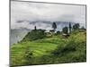 Rice Fields and Terraces Spread Out in All Areas Between the Mountains, Bhutan-Tom Norring-Mounted Photographic Print