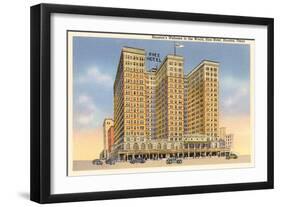 Rice Hotel, Houston, Texas-null-Framed Art Print