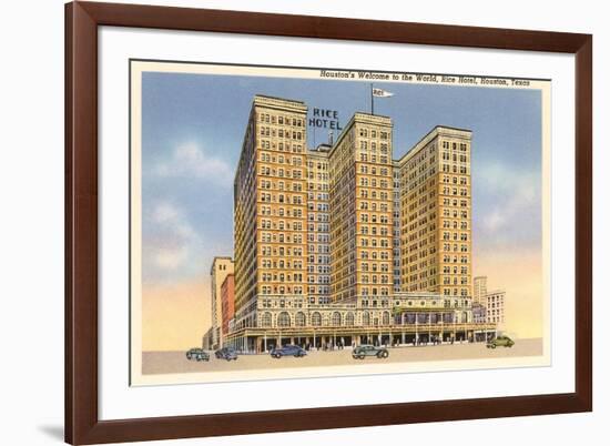 Rice Hotel, Houston, Texas-null-Framed Art Print