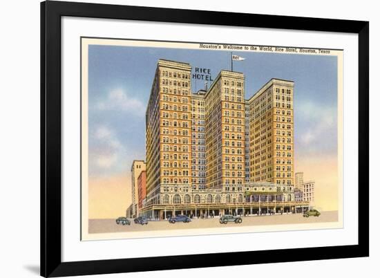 Rice Hotel, Houston, Texas-null-Framed Art Print