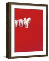 Rice in Take-Away Containers - Conde Nast Collection-null-Framed Photographic Print