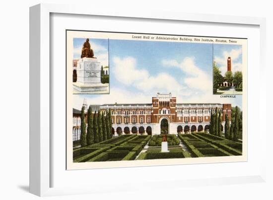 Rice Institute, Houston, Texas-null-Framed Art Print