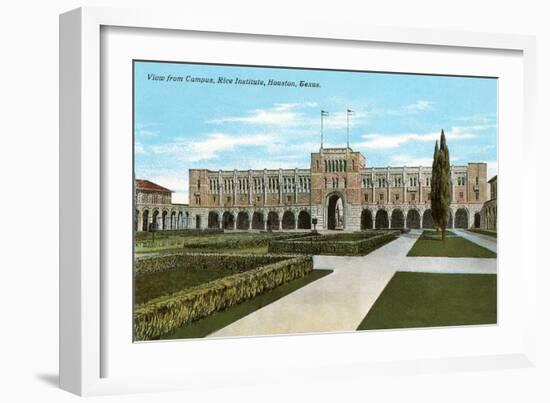 Rice Institute, Houston, Texas-null-Framed Art Print