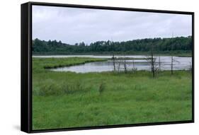 Rice Lake Landscape at Breezy Point-jrferrermn-Framed Stretched Canvas