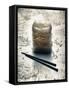 Rice Noodles and Chopsticks (Asia)-Hermann Mock-Framed Stretched Canvas