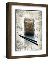 Rice Noodles and Chopsticks (Asia)-Hermann Mock-Framed Photographic Print