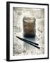 Rice Noodles and Chopsticks (Asia)-Hermann Mock-Framed Photographic Print