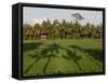 Rice Paddy Fields in the Highlands in Bali, Indonesia, Southeast Asia-Julio Etchart-Framed Stretched Canvas