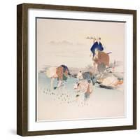 Rice Planting, C.1890s-1900s-Ogata Gekko-Framed Giclee Print