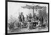 Rice Sellers at the Military Station of Tong-Chang-Foo, China, 19th Century-R Staines-Framed Giclee Print