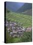 Rice Terraces and Village, Banaue, Unesco World Heritage Site, Luzon, Philippines-Christian Kober-Stretched Canvas