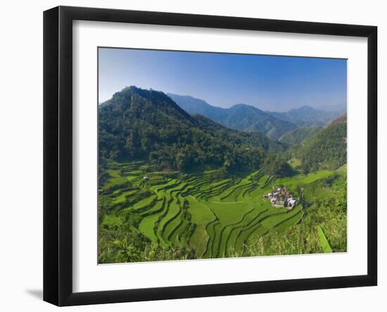 Rice Terraces of Bangaan at Banaue, Luzon Island, Philippines-Michele Falzone-Framed Photographic Print