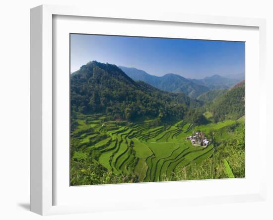 Rice Terraces of Bangaan at Banaue, Luzon Island, Philippines-Michele Falzone-Framed Photographic Print