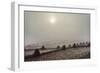 Rice Terraces with Morning Fog during Harvest, 1987 (Photo)-Nathan Benn-Framed Giclee Print