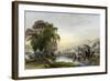 Rice Transplanting-Thomas Allom-Framed Art Print